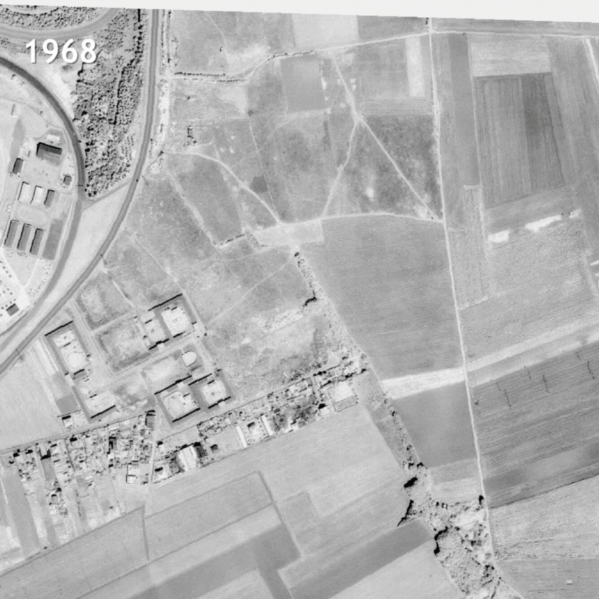 PDA - Vue aérienne de 1968 à nos jours