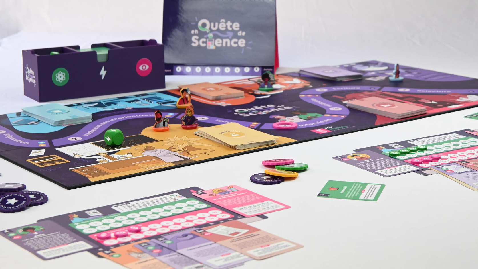 En quête de science - plateau de jeu